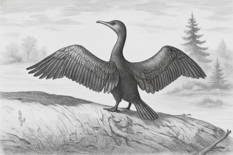 Laser Ready Cormorant Image