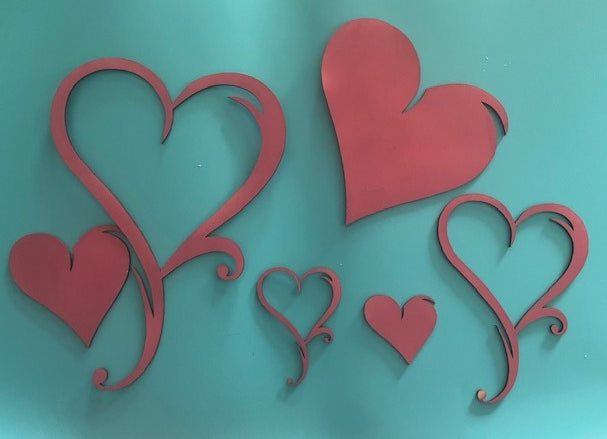 Valentine Artistic Filigree Heart Set of 3