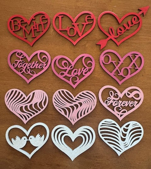 Valentine Ornament Set of 12