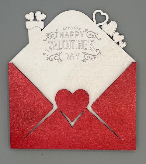 Wooden Valentine Card Envelope