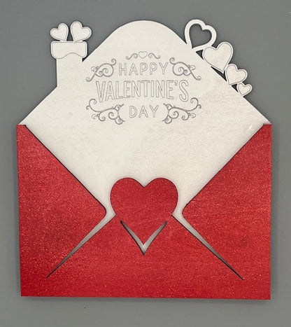 Wooden Valentine Card Envelope