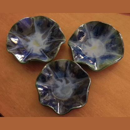 Wavy Stoneware Bowl Set