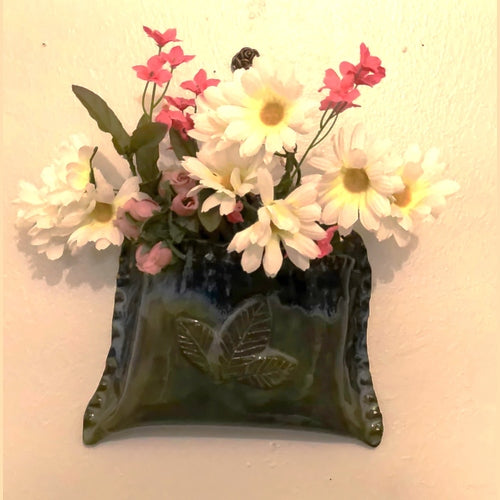 Handmade Stone Ware Wall Pocket