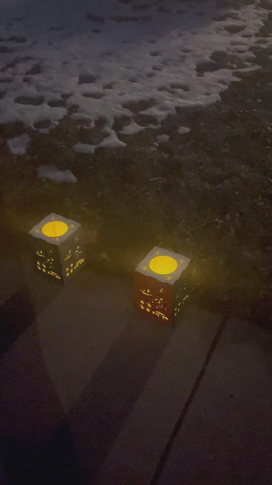 Christmas Luminaire with LED Candles 25% Off